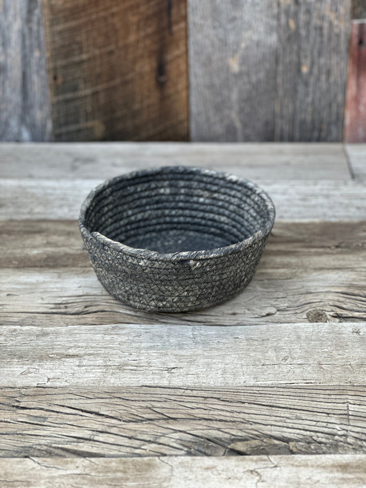 Homart Gideon Low Round Bowl Small Black