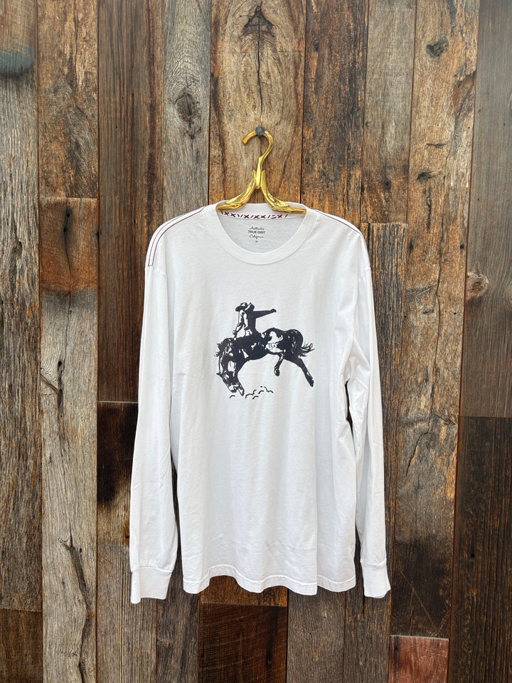 True Grit Rodeo L/S Tee White