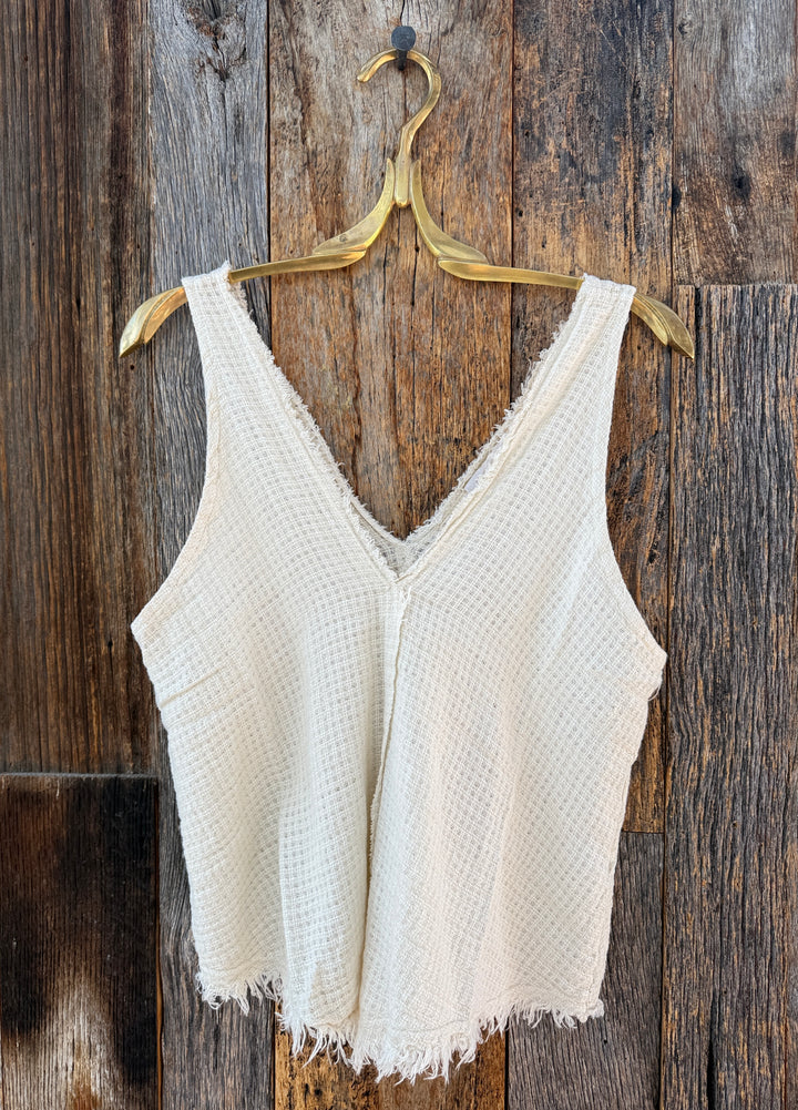 Milio Milano Cotton Gauze Tank Top Butter