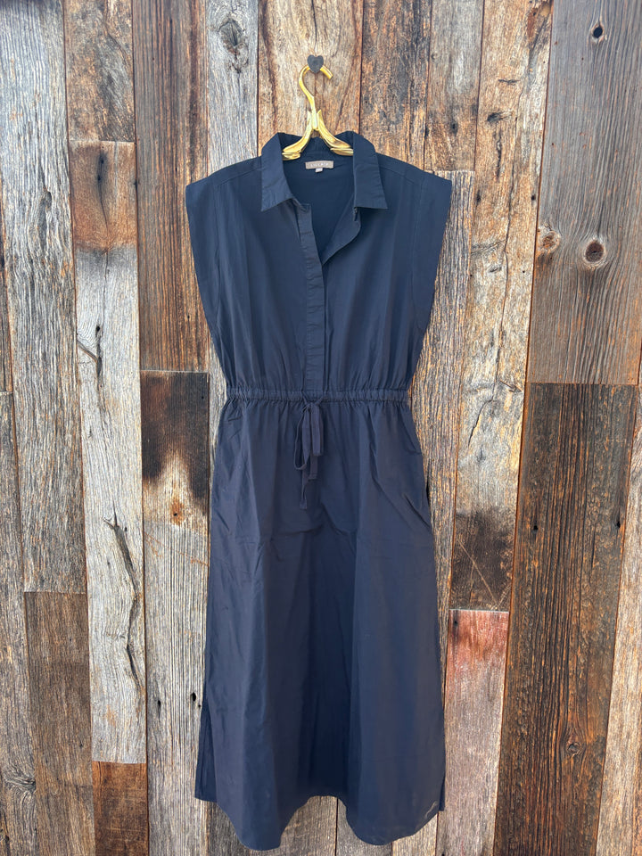 Lilla P Gusset Sleeve Maxi Dress Navy