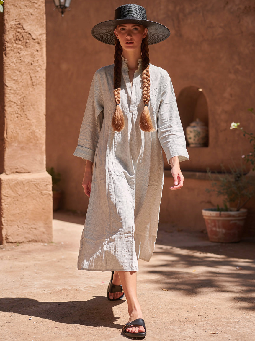 Meena Mahal Zarina Linen Dress