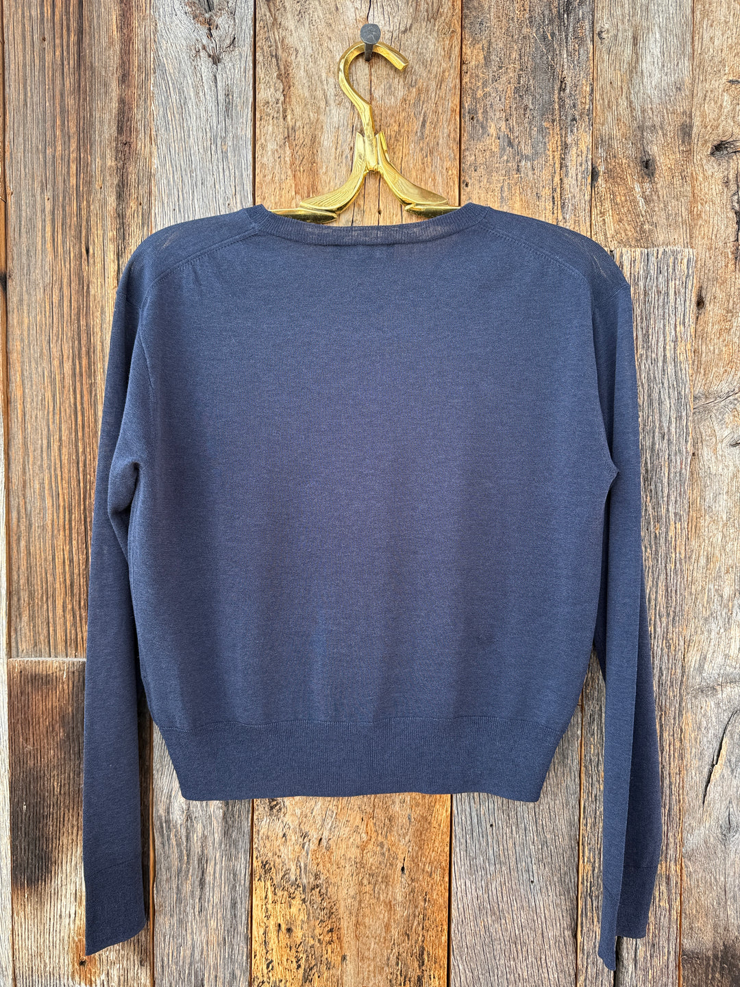 Stateside Sheer Pullover Sweater Navy