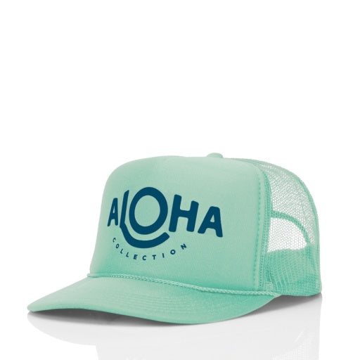 Aloha Collection ALOHA Trucker Hat Seafoam