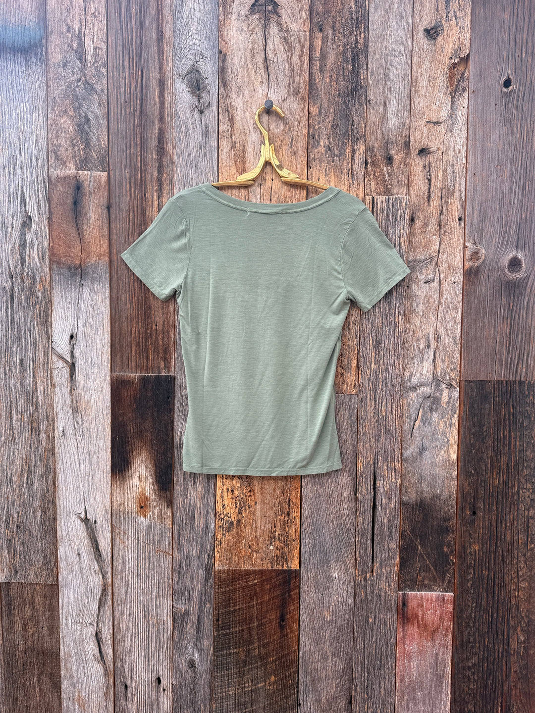 Project Social T Ivette V-Neck S/S Dark Sage