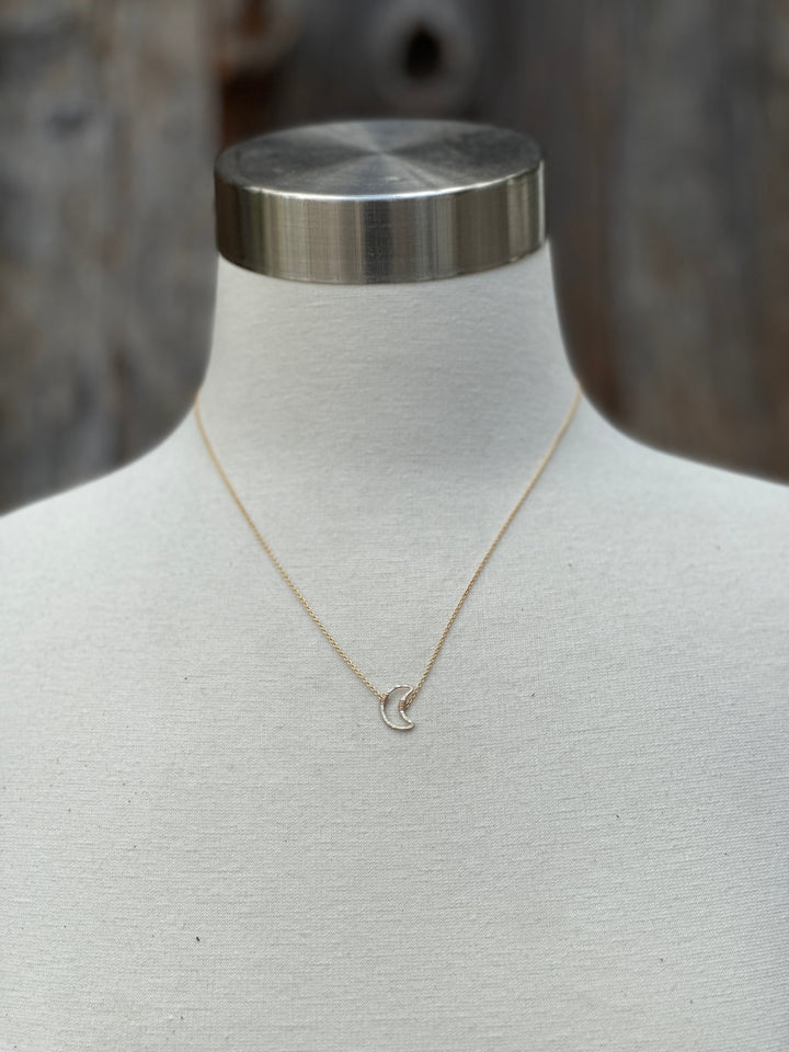Sabina Crescent Moon Necklace SN21 GF 17"