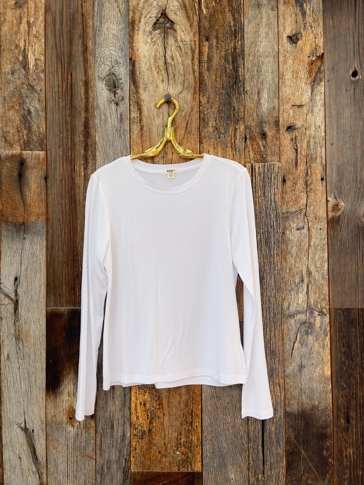 Dylan L/S Modern Tee White