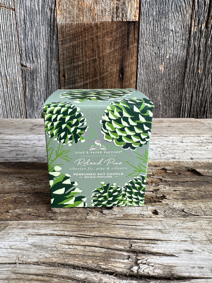 Soap & Paper Factory Roland Pine 9.5 oz Large Soy Candle