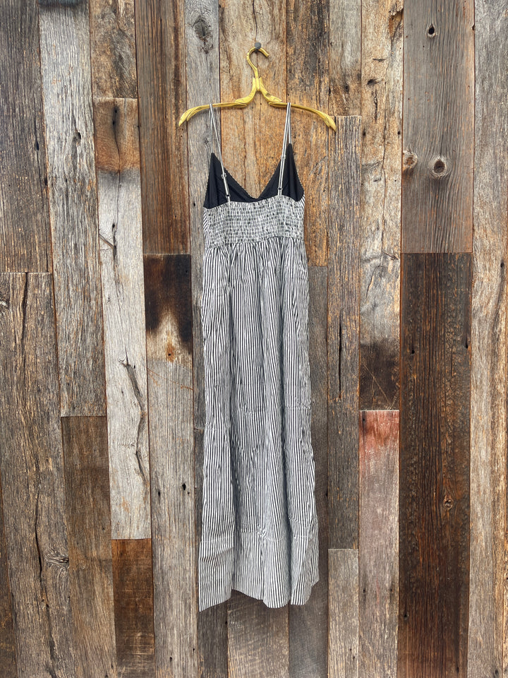 ...And for Good Hamptons Dress Black Stripe