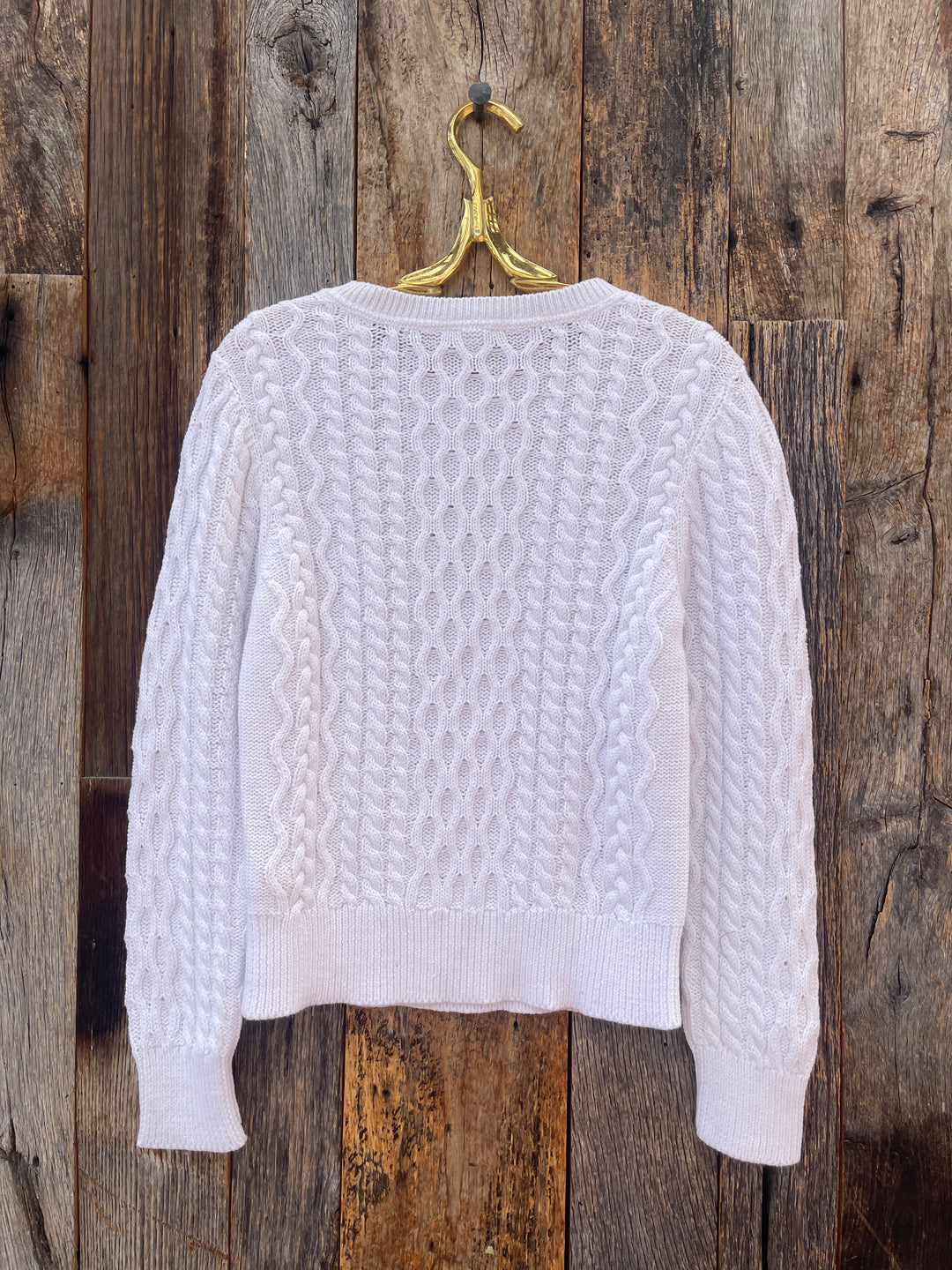Dylan Classic Crew Sweater White