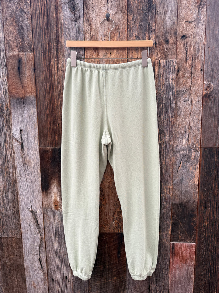 Perfect White Tee French Terry Easy Sweatpant Pistachio