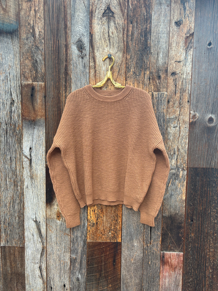 It Is Well Pull On Sweater Acorn