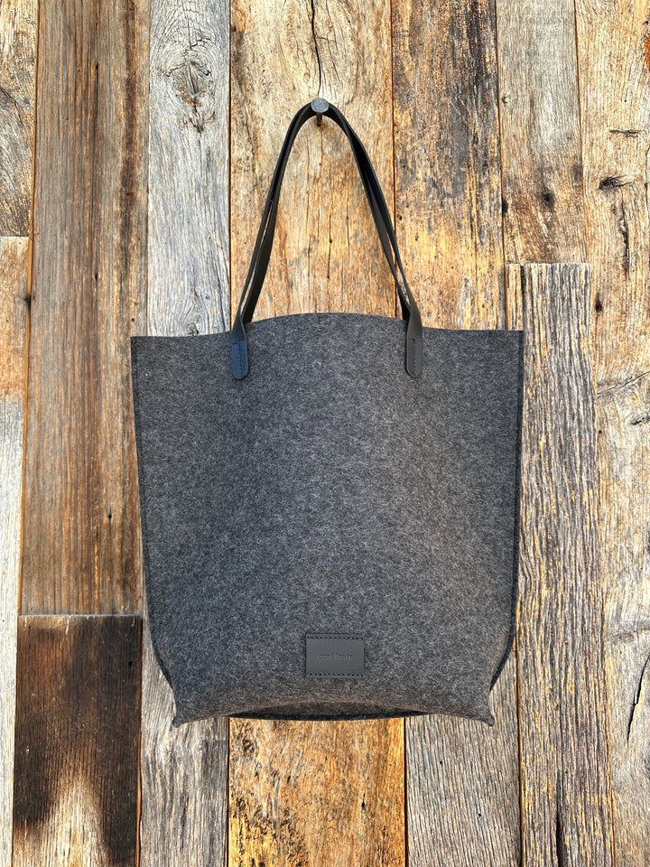 Graf Lantz Hana Merino Wool Tote Charcoal Black