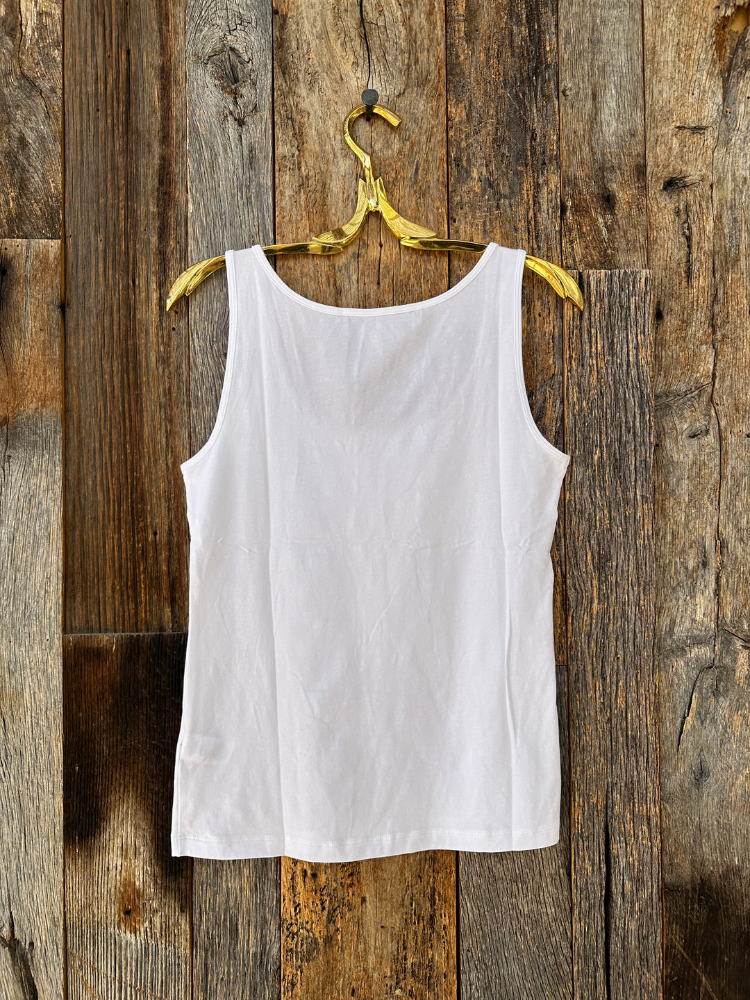 Lilla P Scoop Tank PA1113 White