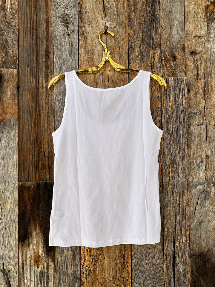 Lilla P Scoop Tank PA1113 White