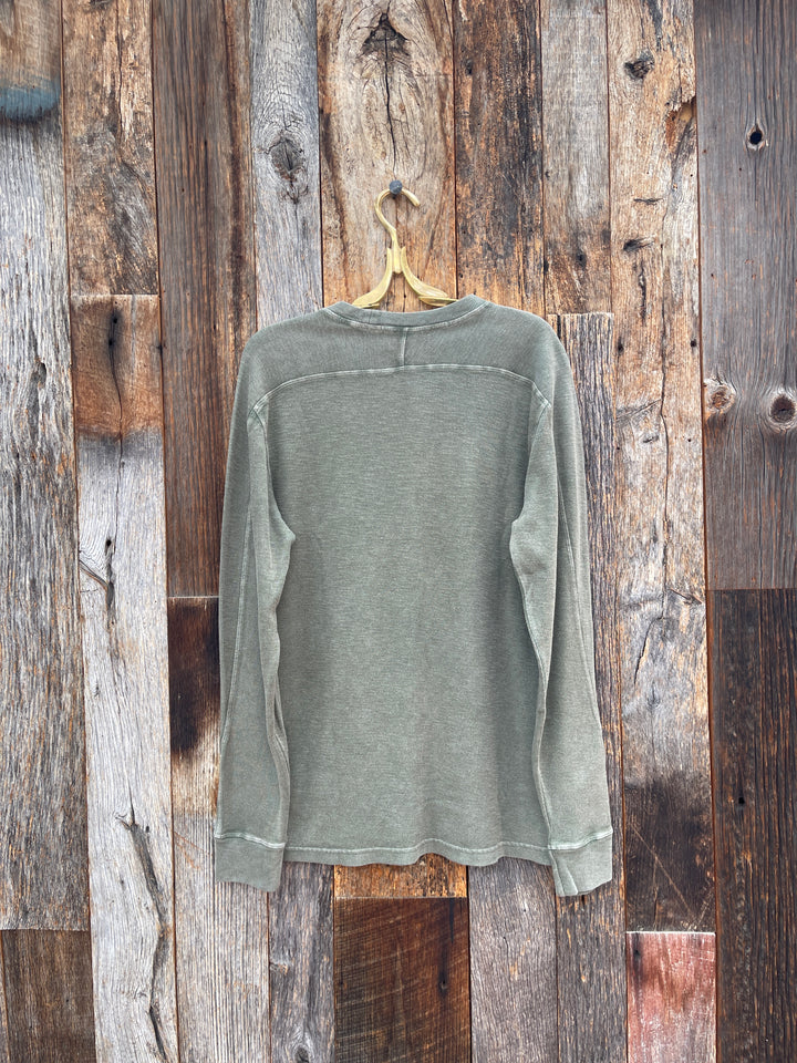 True Grit Jackson Knit L/S Modern Crew Agave