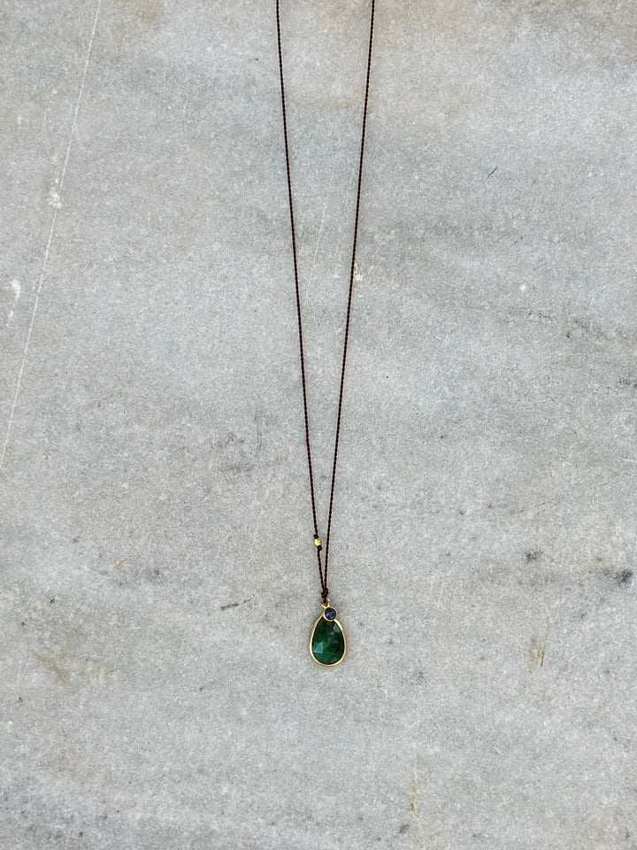 Margaret Solow Emerald 14K/Sapph 18K HC-EM/SAP