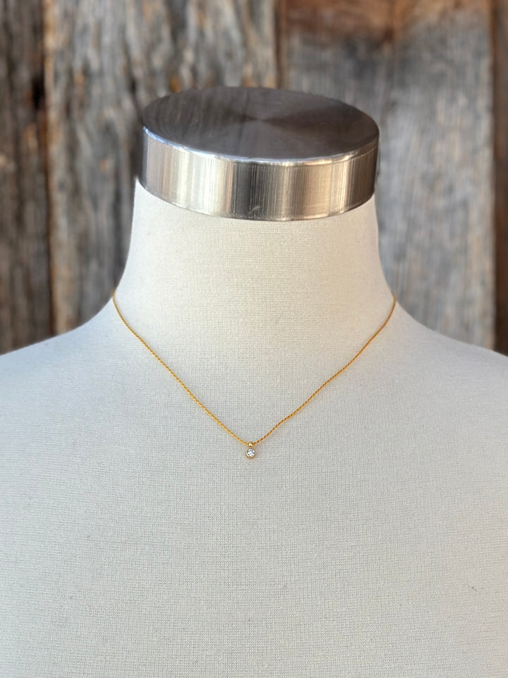 Chan Luu Mustard .1ct Dia Necklace NGF-15236 18KGPSS