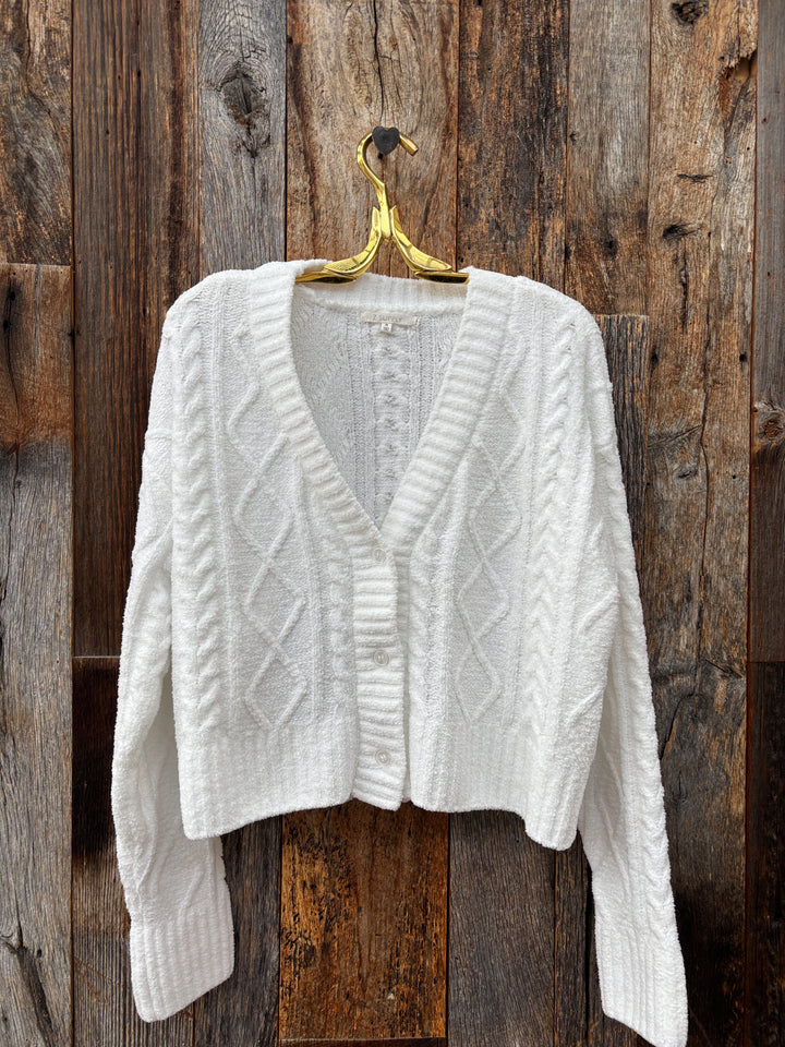 Z Supply Elsa Cable Cardigan Vanilla Ice