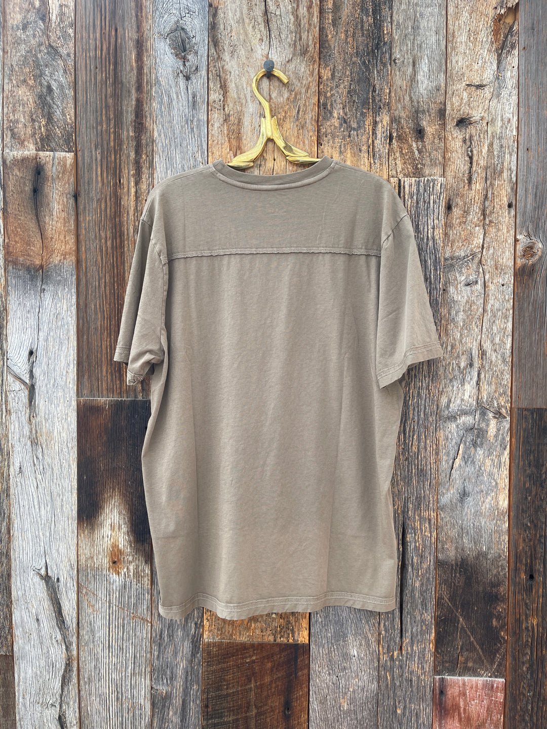 True Grit Secret Wash S/S Crew Neck Tobacco