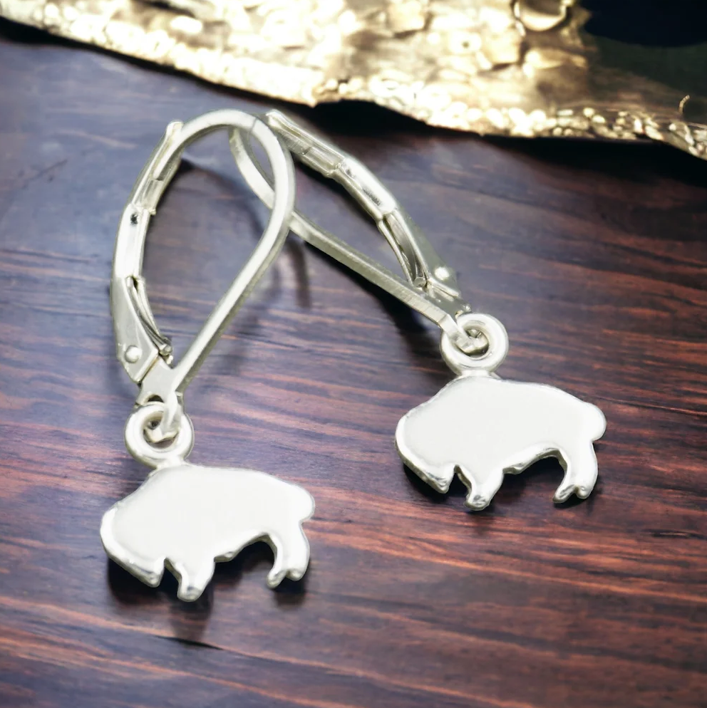 Ashton SS Dangle Buffalo Earrings