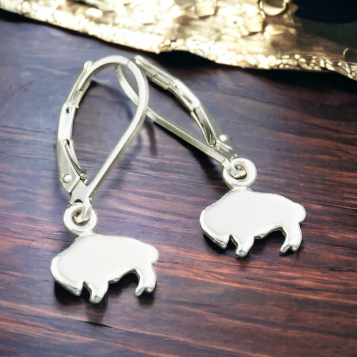 Ashton SS Dangle Buffalo Earrings
