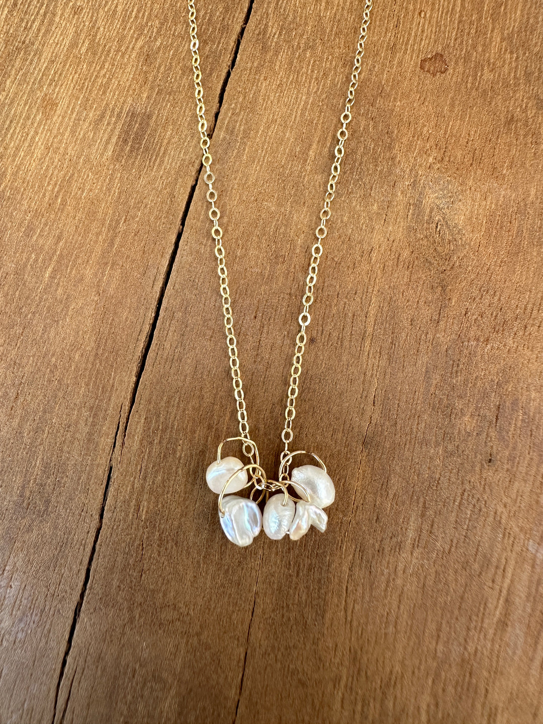 CLP Pearl Mess Necklace GF
