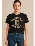 Project Social T Giddy Up Tee Black