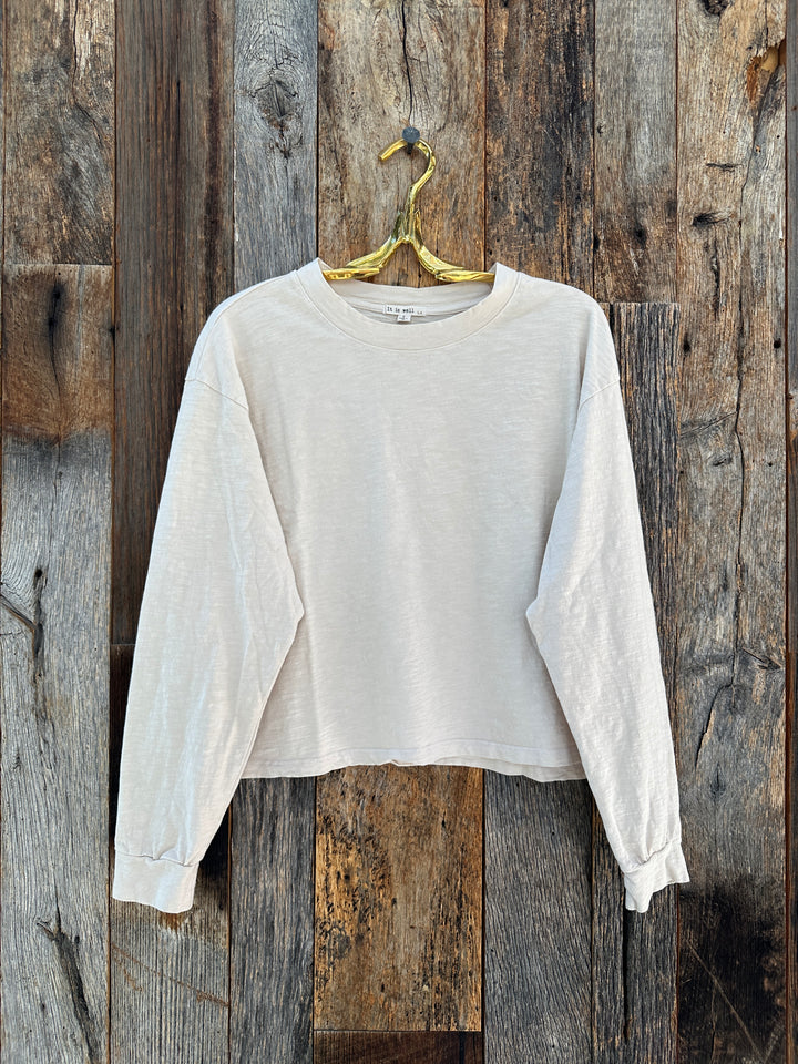 It Is Well L/S Boxy Tee Natural