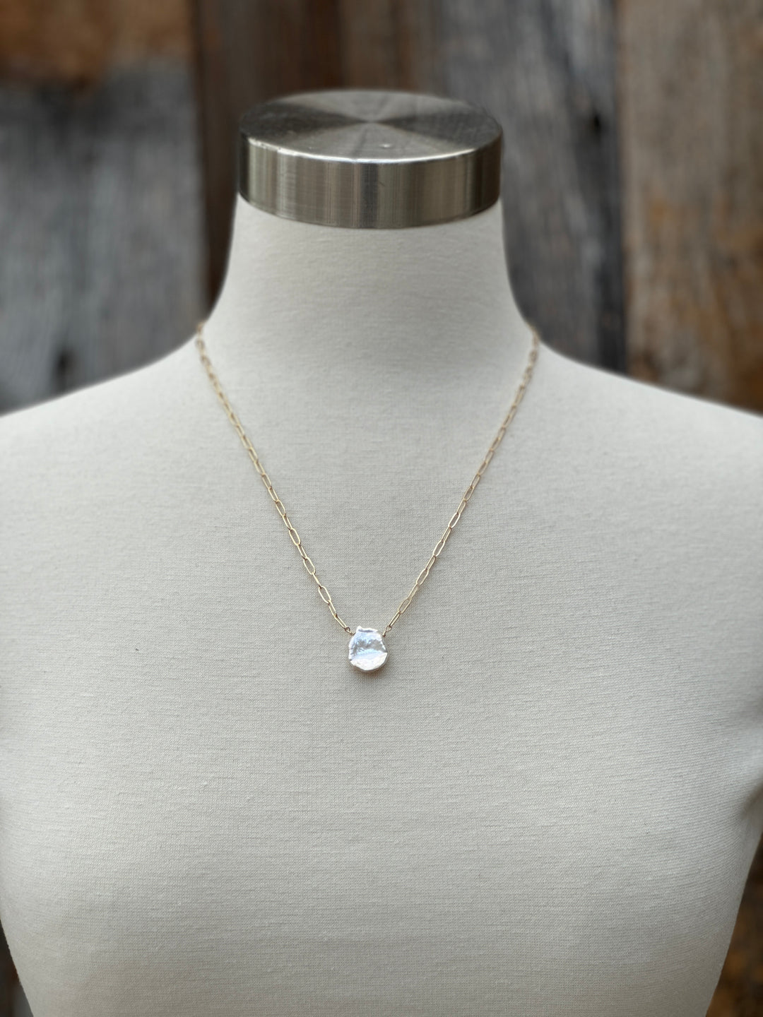CLP Potato Chip Pearl GF Chain 18-20"