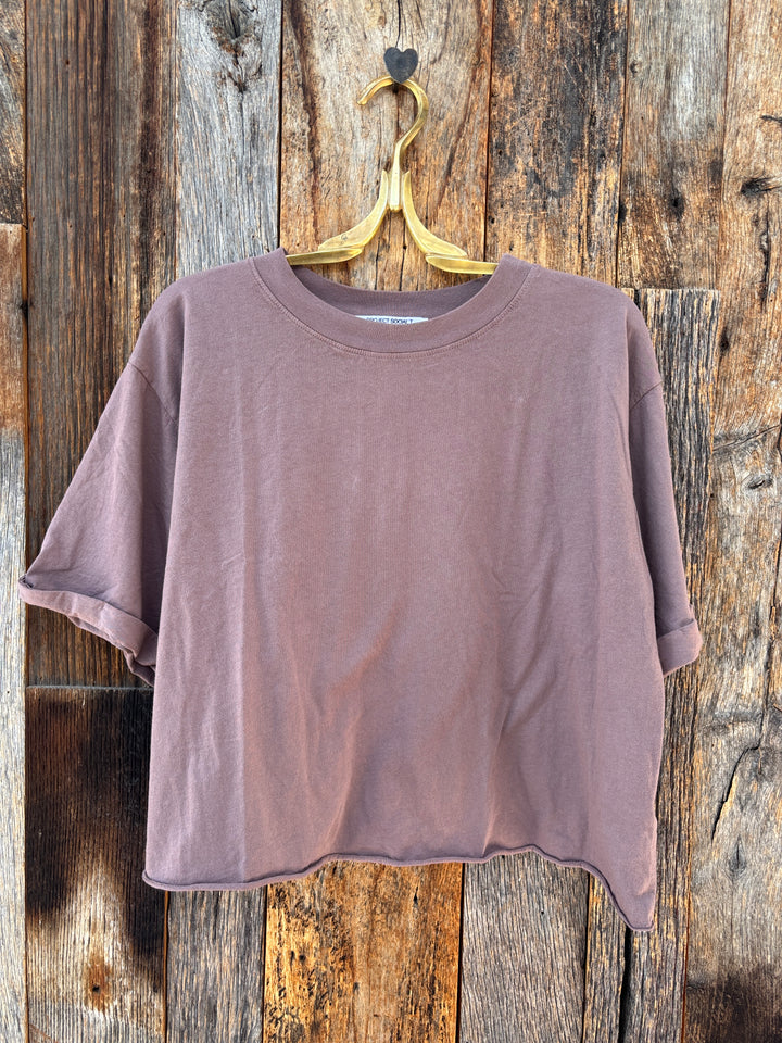 Project Social T Izzy Elbow Sleeve Tee Deep Taupe