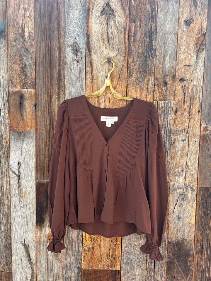 Saltwater Luxe Lyrra Top Chocolate