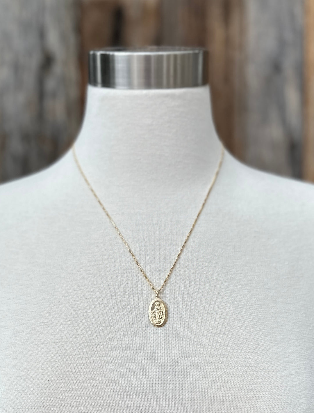 Joy Dravecky Gold-Filled Mary Pendant