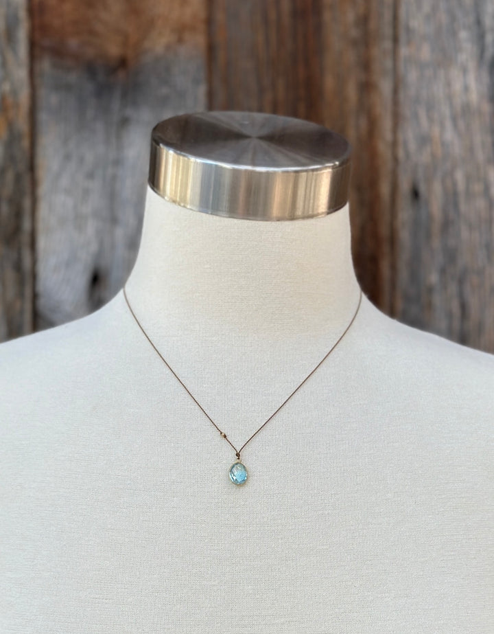 Margaret Solow Blue Topaz 18K LC-BT/O