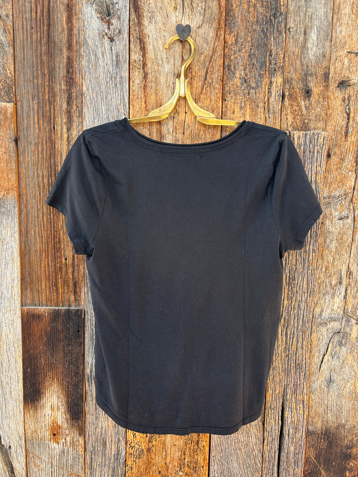Project Social T Flora U-Neck Tee Black