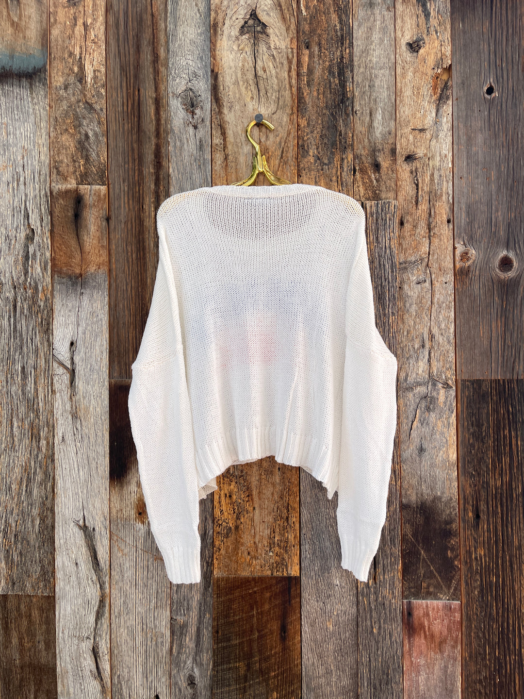 Wooden Ships Summer Sweater Breaker White