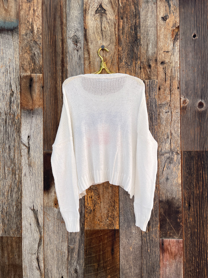 Wooden Ships Summer Sweater Breaker White