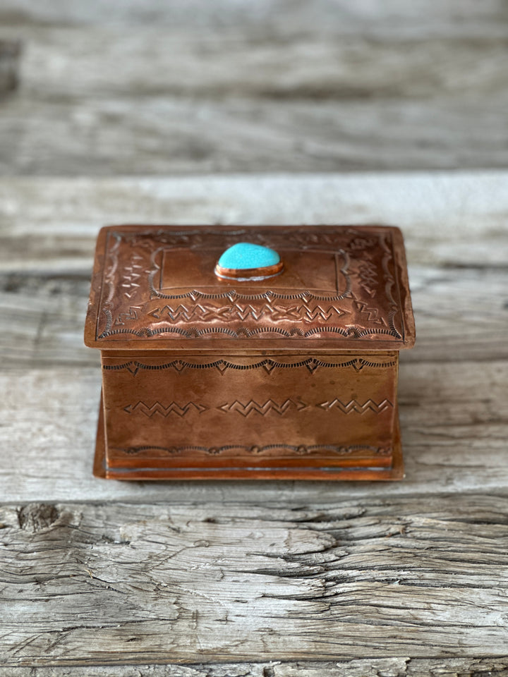 J Alexander Stamped Copper Box WJA-041