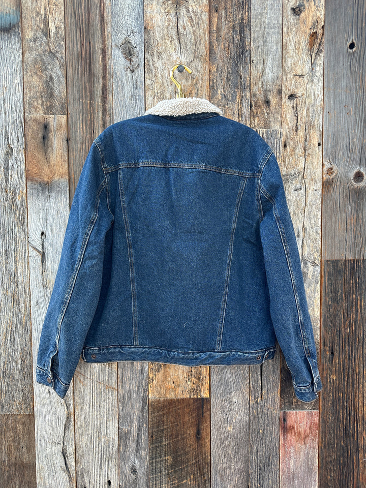 True Grit Freemont Sherpa-Lined Jacket Indigo
