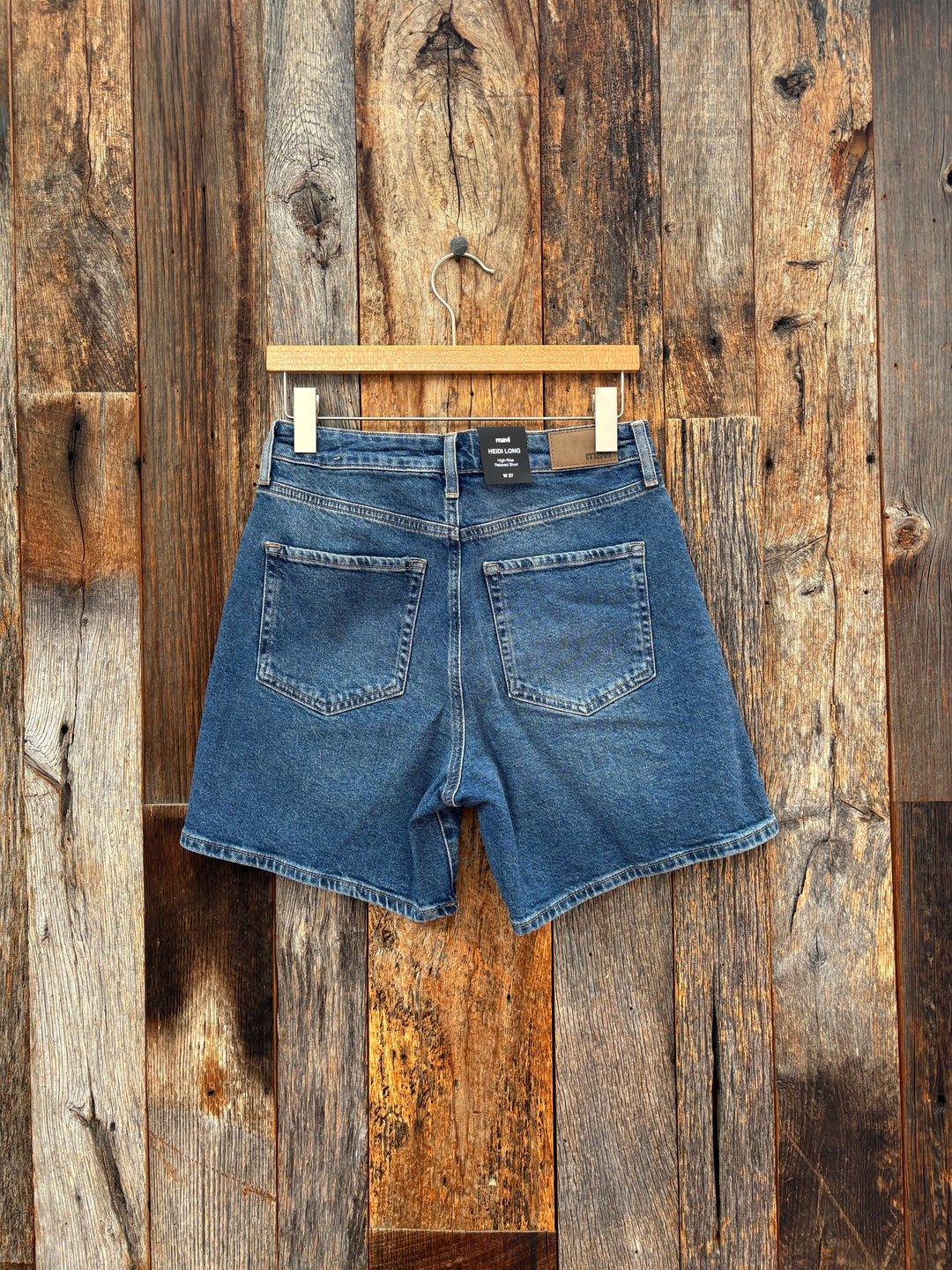 Mavi Heidi Long High Rise Dark 90'S Shorts