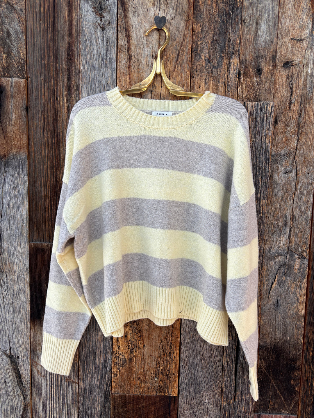 Z Supply Cirrus Stripe Sweater Sunnyside