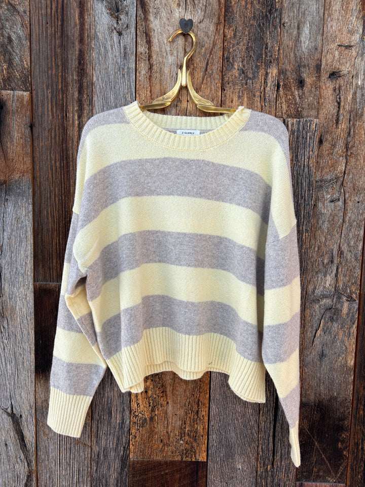 Z Supply Cirrus Stripe Sweater Sunnyside