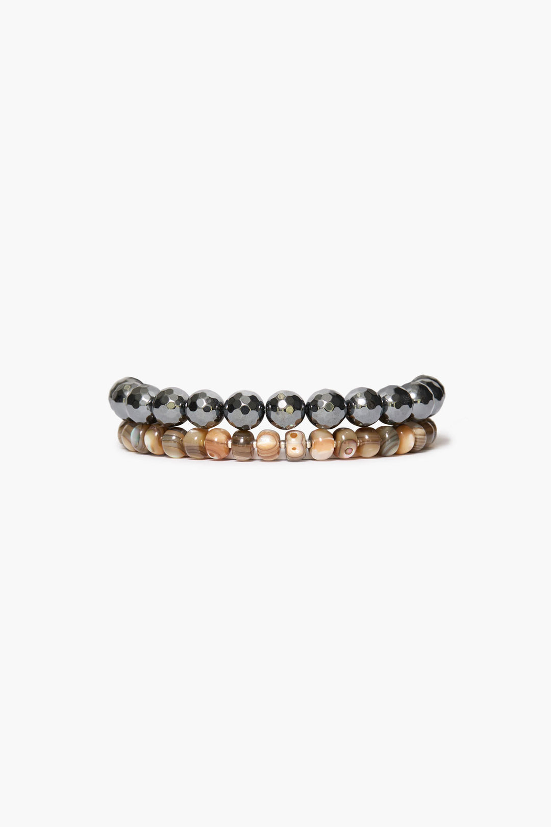 Chan Luu Gaia Bracelet Set Hematite