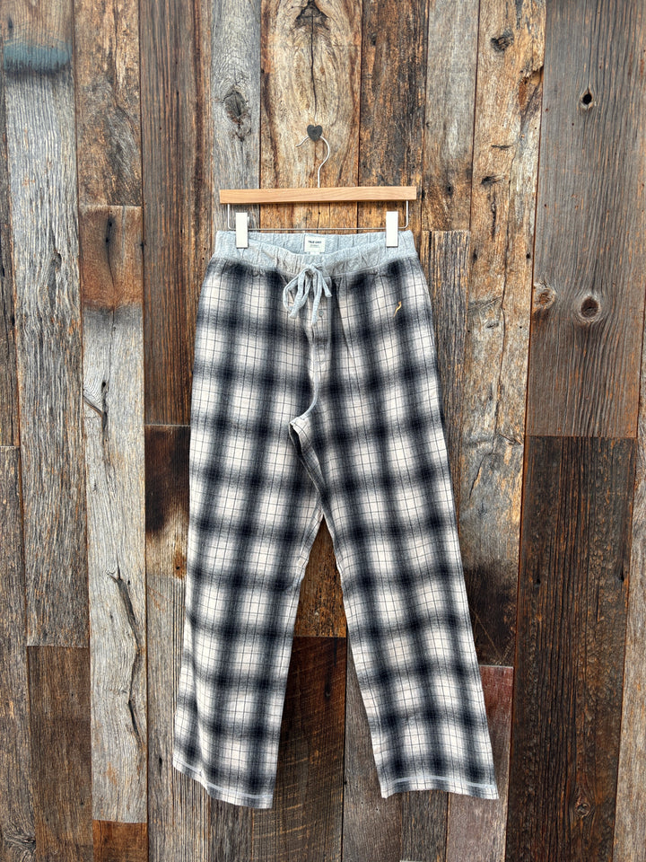 True Grit Summit Checks Flannel Pant Black/Grey