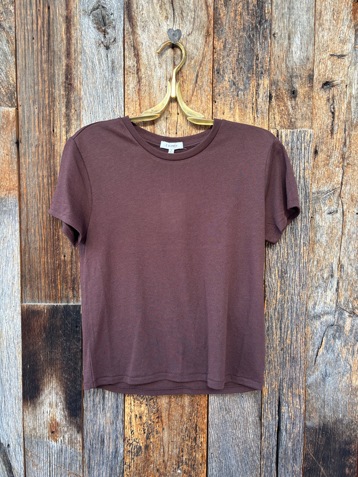 Z Supply Tourist Tee Chocolate Cherry