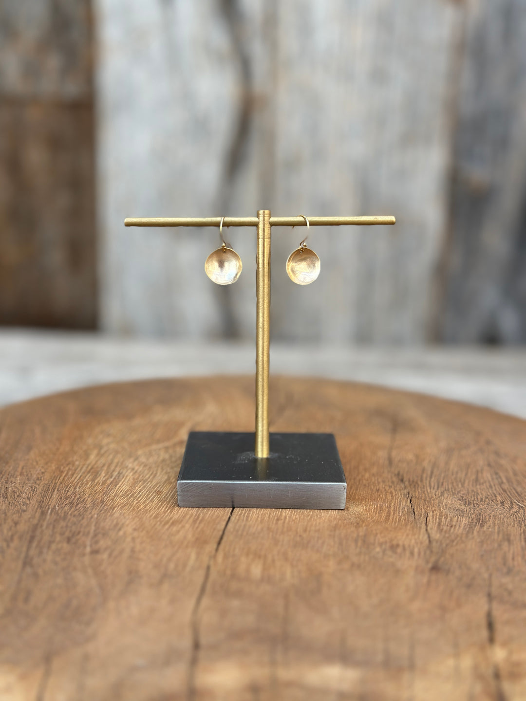 CLP Small Concave Earrings GF