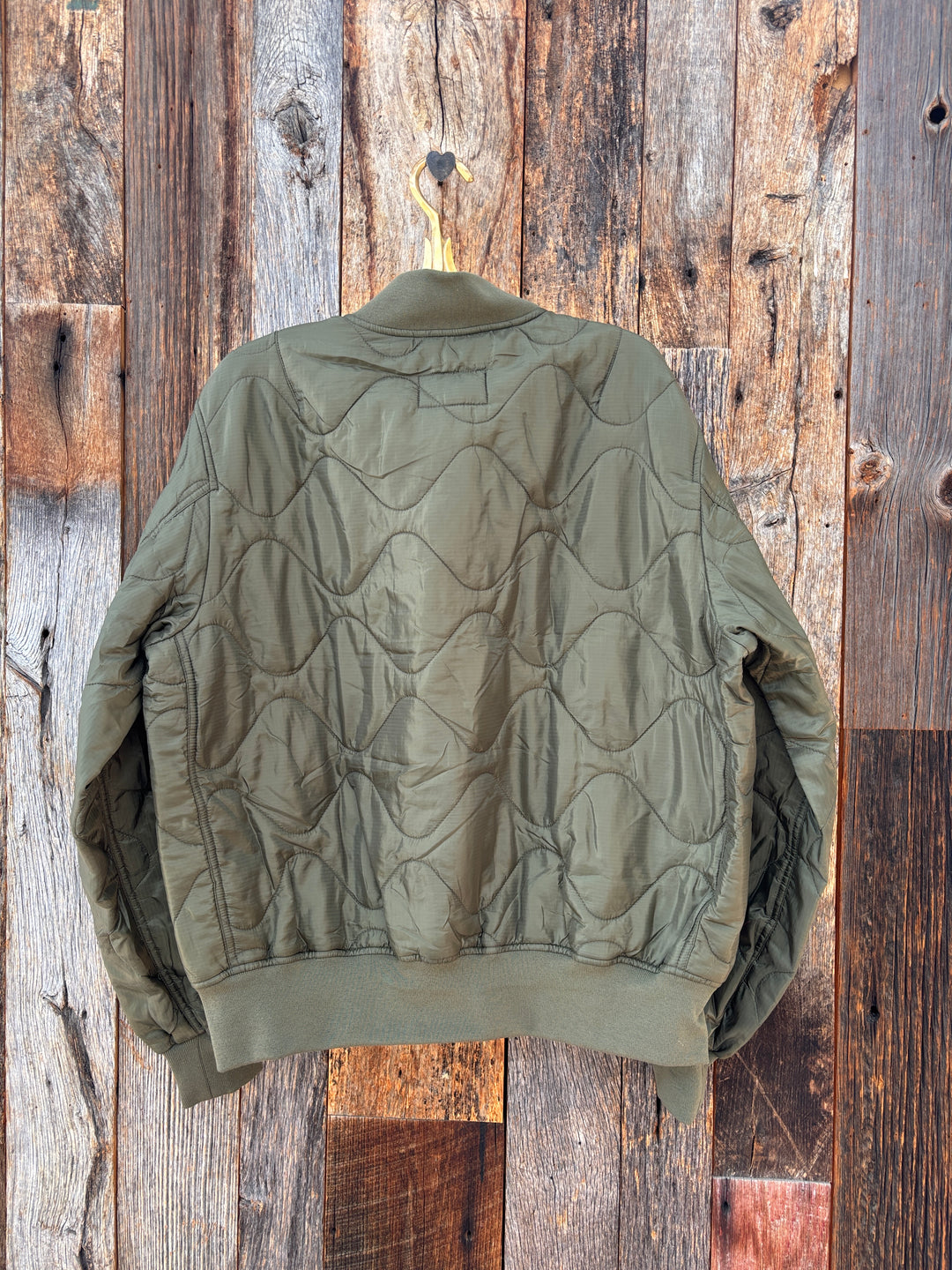Alpha Industries Relaxed Quilted Flight Jacket Green
