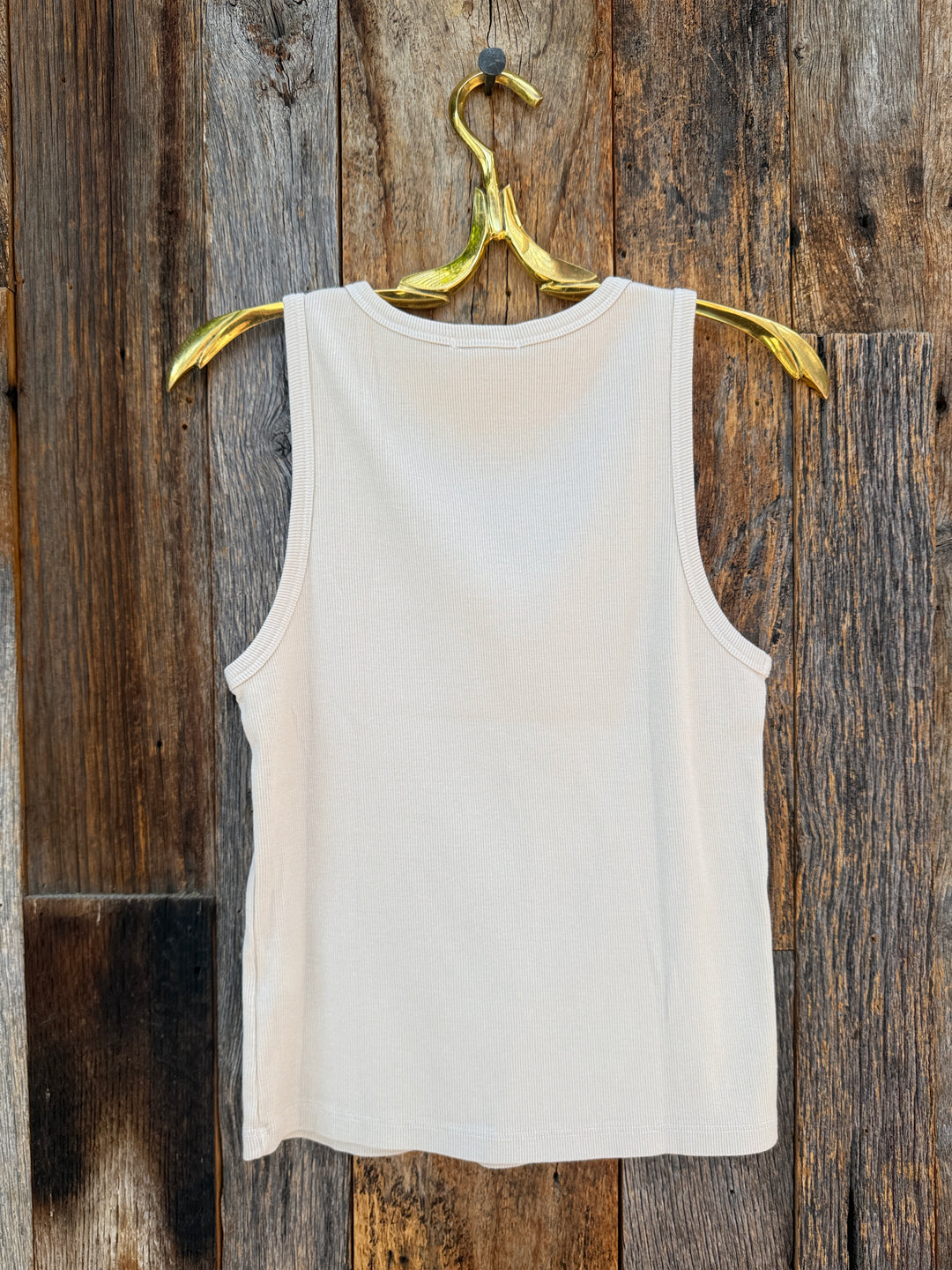 It Is Well Rib Tank Top Natural