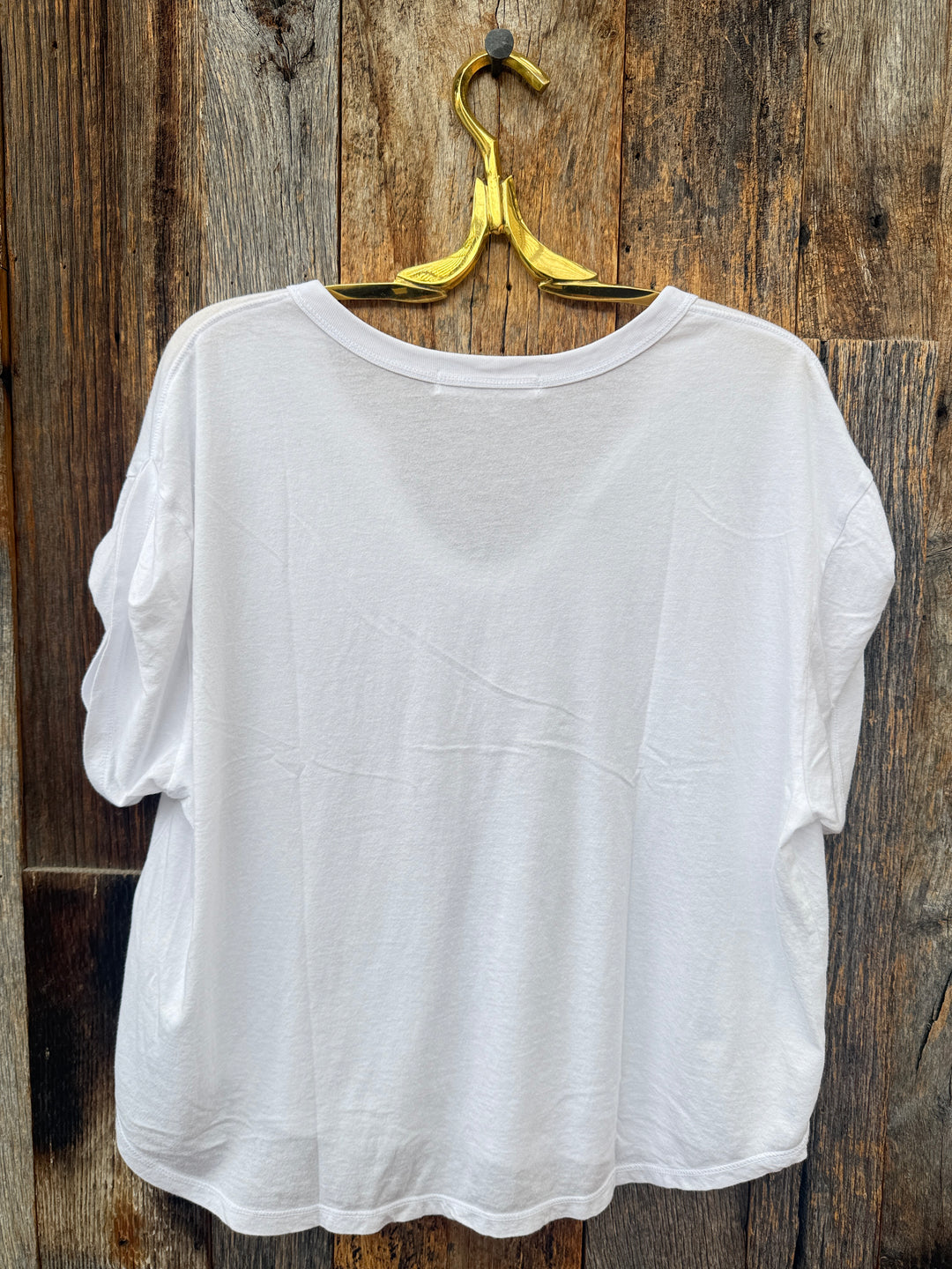 Project Social T Sylas Notch Neck S/S Tee White
