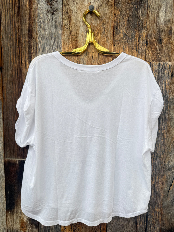 Project Social T Sylas Notch Neck S/S Tee White