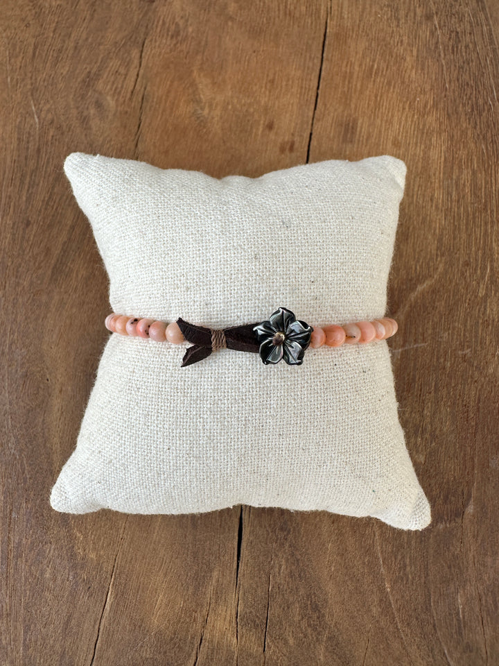 River Song Antique Pink Coral Bracelet
